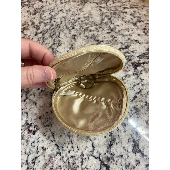 Avon wristlet Asian Oriental Floral round coin purse zip closure Boho - Picture 3 of 5